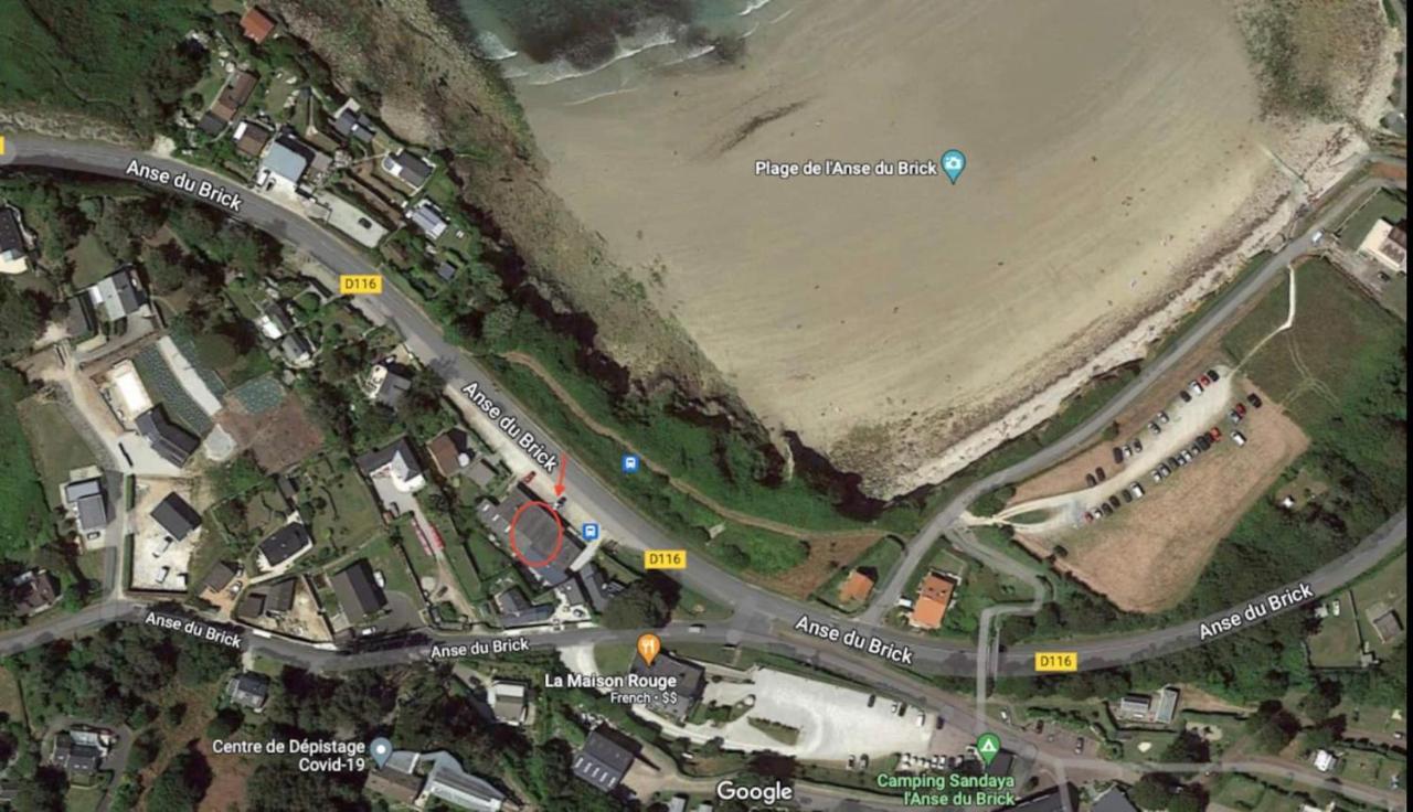 Au Petit Brick - Cosy Beachfront House Maupertus-sur-Mer Exterior photo